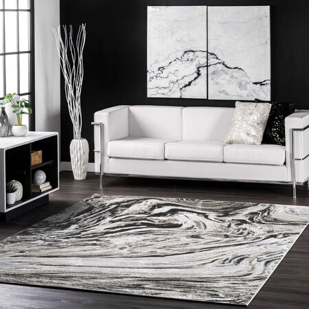 Nuloom Drea Marble Abstract Area Rug 4ft 3in x 6ft 3in CFDR07A-43063